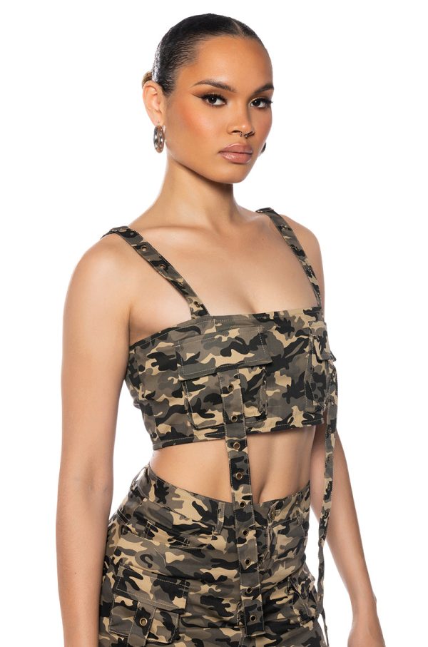 TAYLOR CAMO BRALETTE Sale