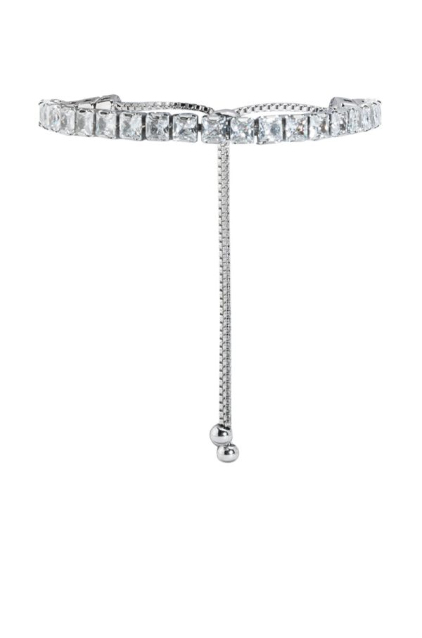 THE ULTIMATE CZ SLIDER BRACELET IN SILVER Online Sale