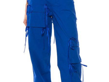 TALK OF THE TOWN ASYMMETRICAL CARGO PANT Hot on Sale