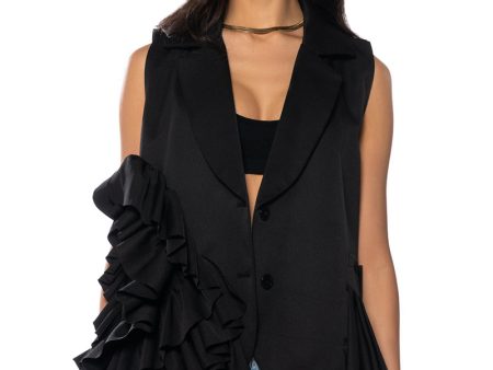 ALL THE RUFFLE VEST on Sale