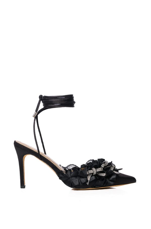 AMOUR BOW PUMP IN BLACK Discount