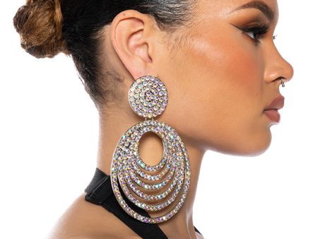 THE MOMENT BLING CIRCLE EARRINGS Hot on Sale