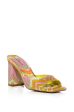 UNTOLD PATTERN DESIGN CHUNKY SANDAL IN YELLOW Cheap