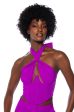 VIOLET CUT OUT HALTER TOP Online Sale