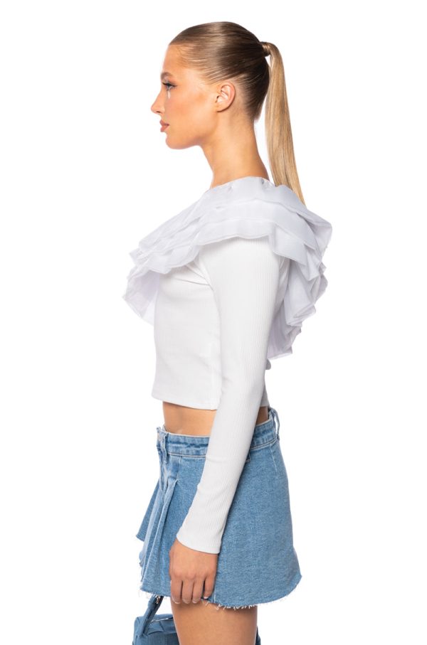 UP IN THE CLOUDS ONE SHOULDER TOP Online Sale