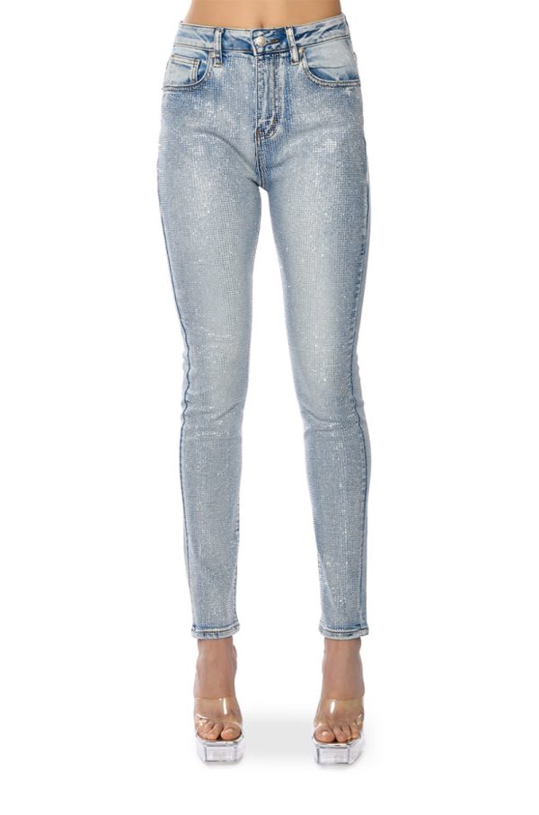 ALL OVER BLING JEANS Online Hot Sale