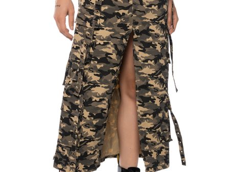 TAYLOR CAMO CARGO MAXI SKIRT Online