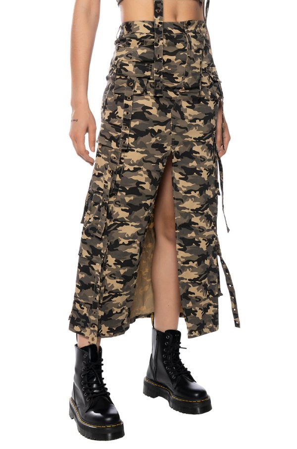 TAYLOR CAMO CARGO MAXI SKIRT Online