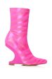 AZALEA WANG GIULETTE FUCHSIA INVERSE HEEL BOOTIE IN FUCHSIA Online