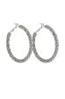 50MM BLING HOOP IN SILVER For Discount