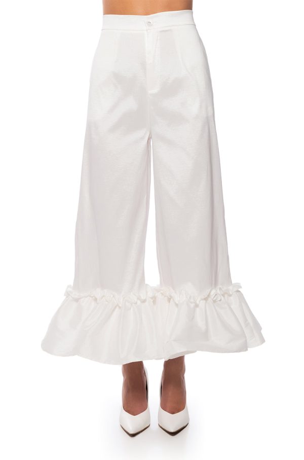 VERONA RUFFLE HEM TROUSER For Sale