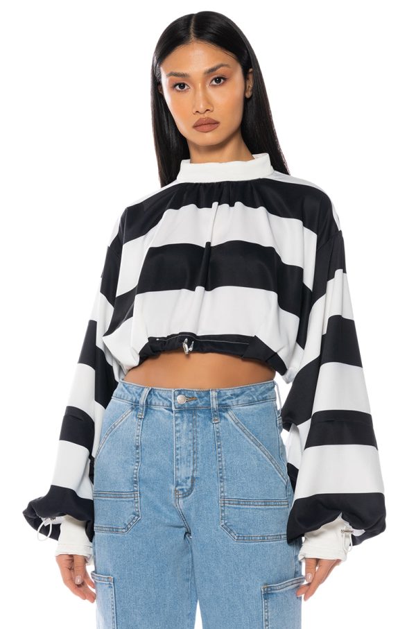 UP TO ME STRIPED BLOUSE Cheap