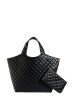 THORNE QUILTED PU TOTE BAG IN BLACK Online