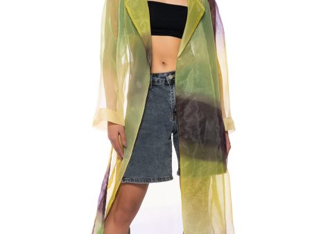 SUMMER SOLSTICE CHIFFON TRENCH For Cheap