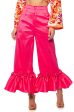 VERONA RUFFLE HEM TROUSER IN PINK Fashion