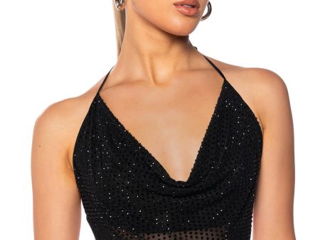 TAMERA RHINESTONE MESH TOP Online Hot Sale