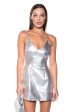 THE GREAT ESCAPE METALLIC SILVER MINI DRESS Supply