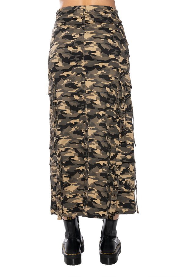 TAYLOR CAMO CARGO MAXI SKIRT Online