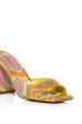 UNTOLD PATTERN DESIGN CHUNKY SANDAL IN YELLOW Cheap