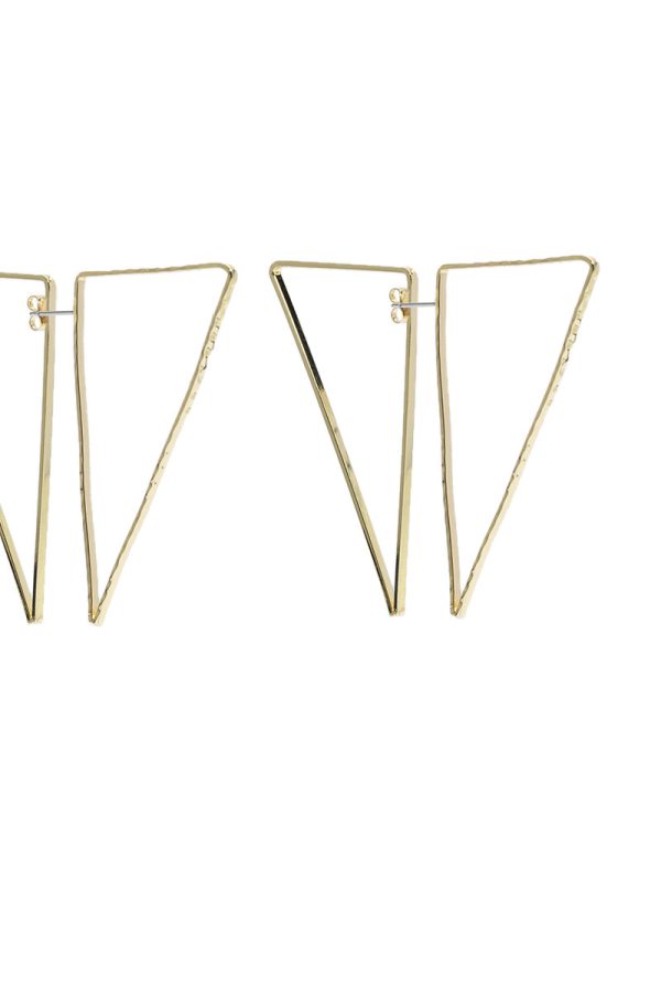 TRY ME FRONT BACK TRIANGLE EARRING IN GOLD Online