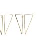 TRY ME FRONT BACK TRIANGLE EARRING IN GOLD Online