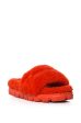 UGG COZETTA FUR SLIPPERS IN RED on Sale