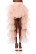 THE AWARD SHOW TULLE HIGH LOW SKIRT IN BLUSH PINK Online Hot Sale