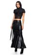 TAKE SOME TIME MERMAID FAUX LEATHER MAXI SKIRT Online Sale