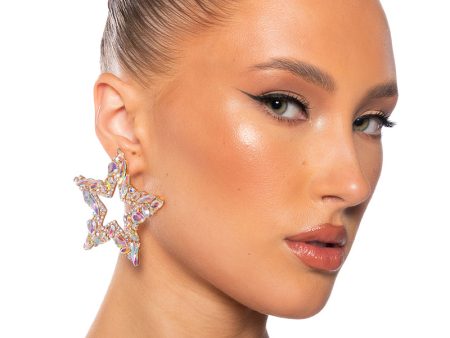 THE STAR POWER EARRING IN GOLD For Sale