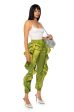 MELANIE RUFFLE DETAILED JOGGER IN LIME Online Sale