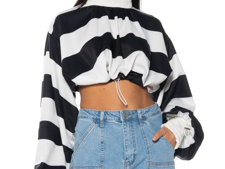 UP TO ME STRIPED BLOUSE Cheap