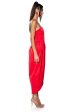 TULIP SKIRT SPAGHETTI STRAP MIDI DRESS IN RED on Sale