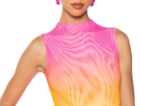 SUNRISE OMBRE MESH BODYSUIT on Sale