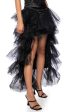 THE AWARD SHOW TULLE HIGH LOW SKIRT IN BLACK Discount