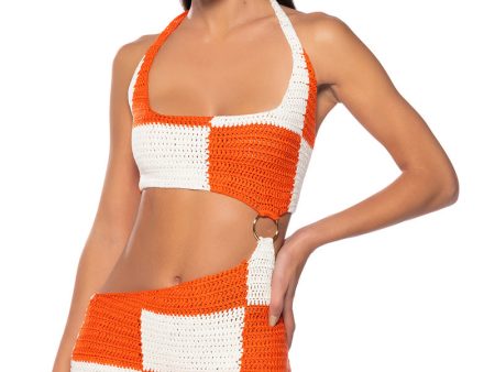 SUNSET STROLL CROCHET MINI DRESS Hot on Sale