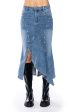 ARIELE MID DENIM SKIRT For Cheap