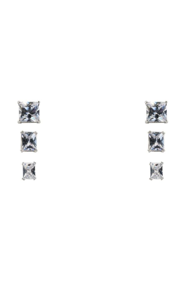 3 PACK STUD EARRING Fashion