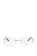 THINK ABOUT IT CLEAR RIMLESS SUNNIES Cheap