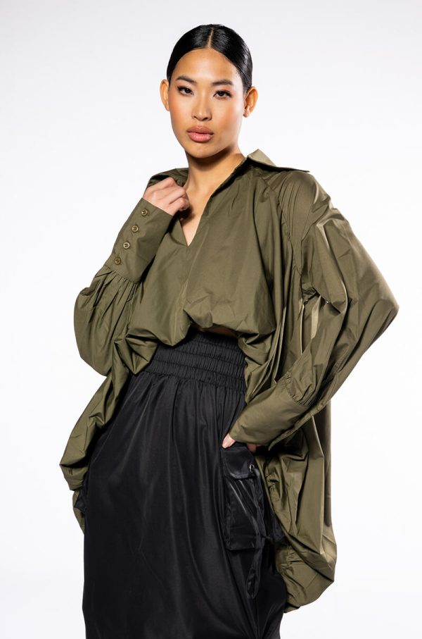 THE MUST HAVE BUBBLE POPLIN BLOUSE Online