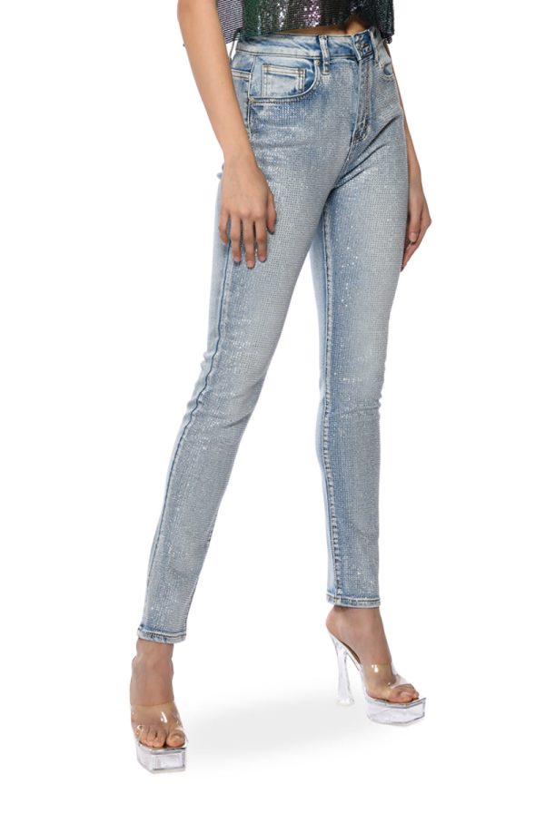 ALL OVER BLING JEANS Online Hot Sale