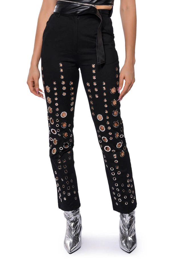 TOO MUCH FOR YOU HARDWARE DETAILED PANTS For Discount