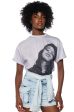 AALIYAH DISTRESSED GRAPHIC TEE For Sale