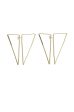 TRY ME FRONT BACK TRIANGLE EARRING IN GOLD Online