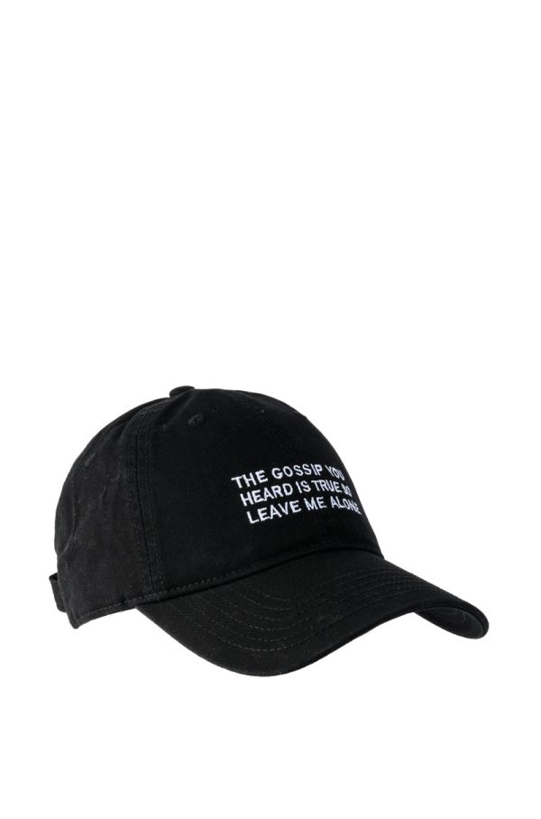 THE GOSSIP YOU HEARD EMBROIDERED CAP Hot on Sale