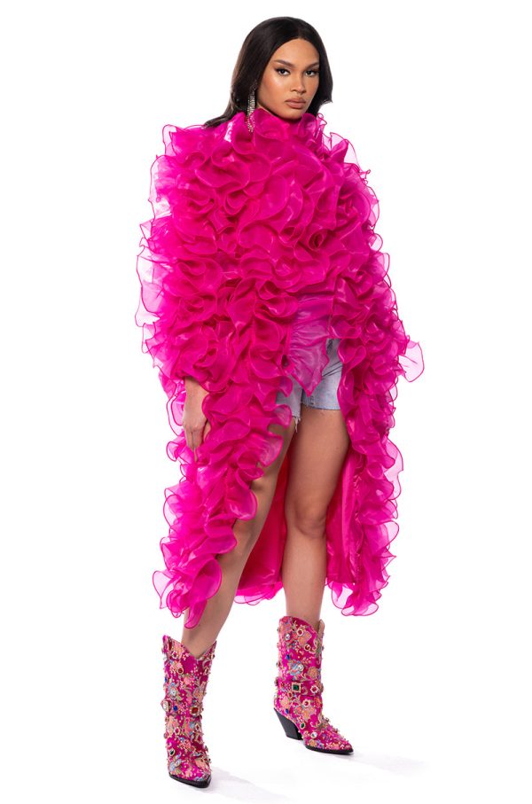 TAKE NOTES RUFFLE DUSTER Online Sale