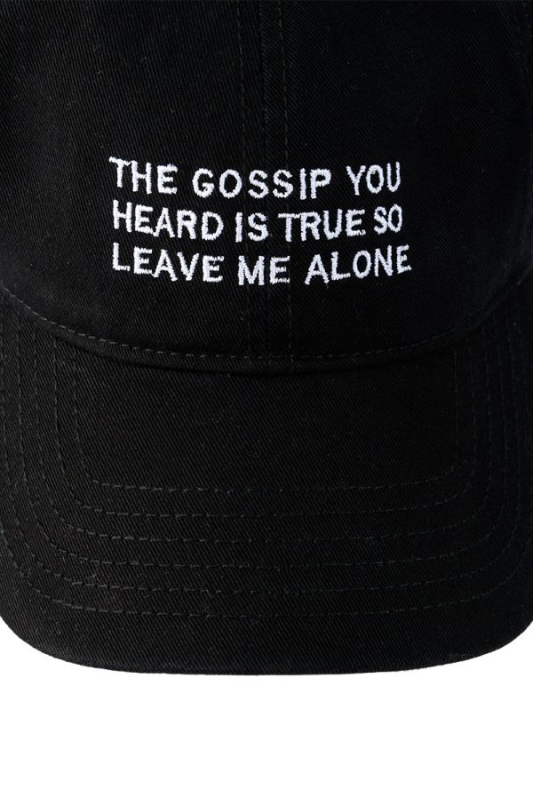 THE GOSSIP YOU HEARD EMBROIDERED CAP Hot on Sale