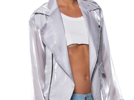 TELL ME MORE MESH MOTO JACKET on Sale