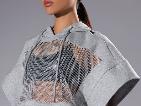 THE ONE CROPPED DOLMAN SLEEVE HOODIE Online