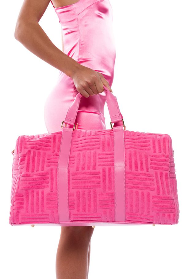 TERRY PINK WEEKEND BAG For Discount