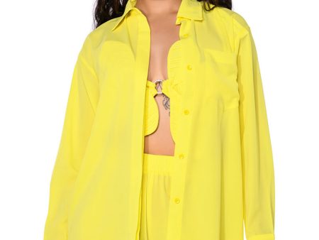 SUNSHINE BABY PLEATED BUTTON DOWN BLOUSE Online Hot Sale